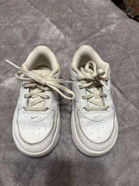Nike Kids White Lace-Up Sneakers